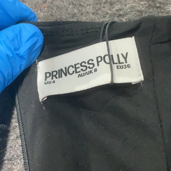 NWT Princess Polly Lunara Mini Dress Black | New | Party Birthday ~ Size 4 - Picture 5 of 9